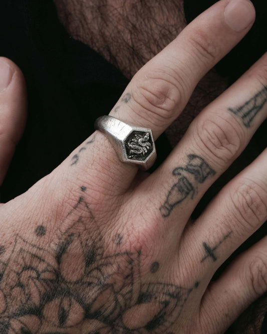 The Sinner Ring-Rings- US5 - Silver - Ask & Embla
