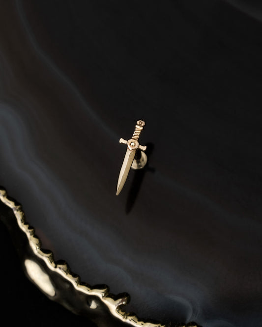 Godric Sword Threadless End (14K Gold) - Ends - Ask and Embla