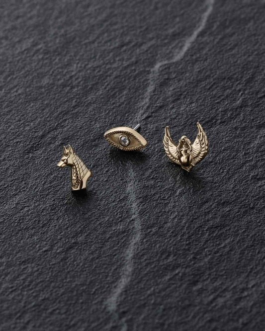 Osiris Threadless End (14K Gold)-Threadless Ends- Gold - - Ask & Embla