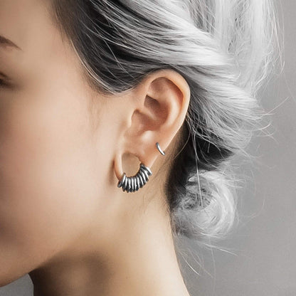 Classic Ring Stack in Steel - Ring Stacks - Ask and Embla