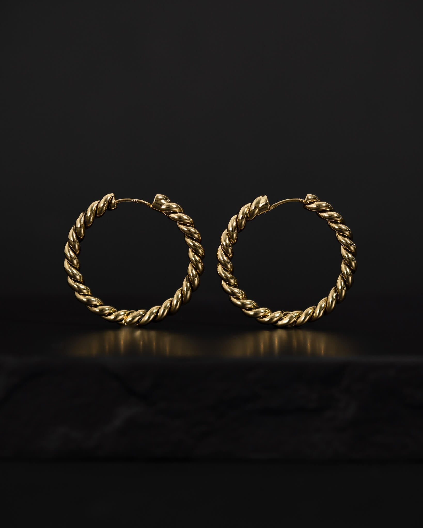 Classic Rope Earrings (Medium) - Huggies - Ask and Embla